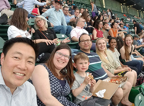 photo of Memory and Aging Center outing at Oracle Park