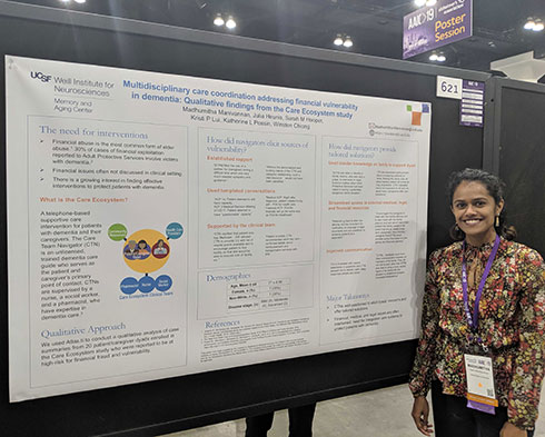 photo of Madhu Manivannan presents at AAIC 2019