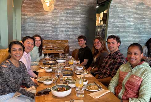 photo of Lunch sendoff for Noah and Manizhe (and Chenyu)